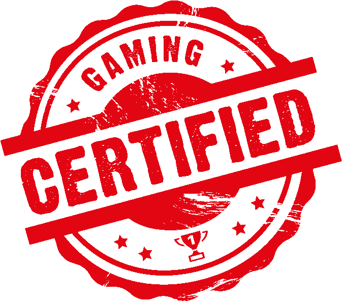 Certified for Gaming stamp